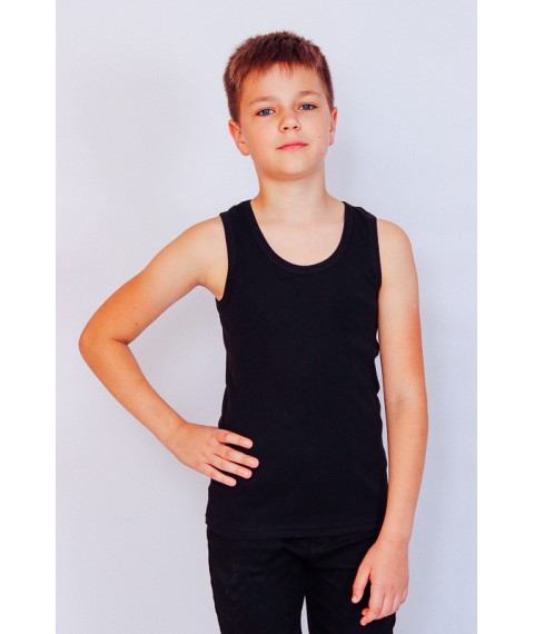 T-shirt for a boy Wear Your Own 134 Black (6072-008-v38)