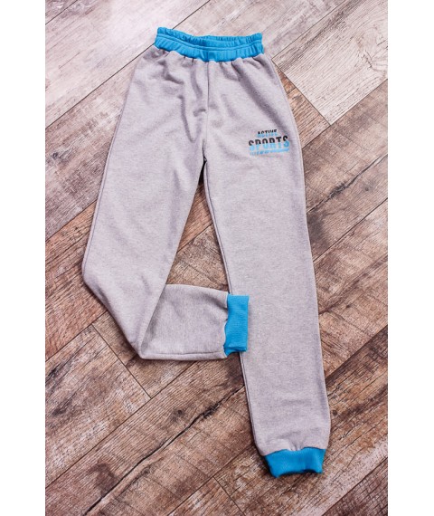 Pants for boys Wear Your Own 164 Gray (6074-023-33-v3)