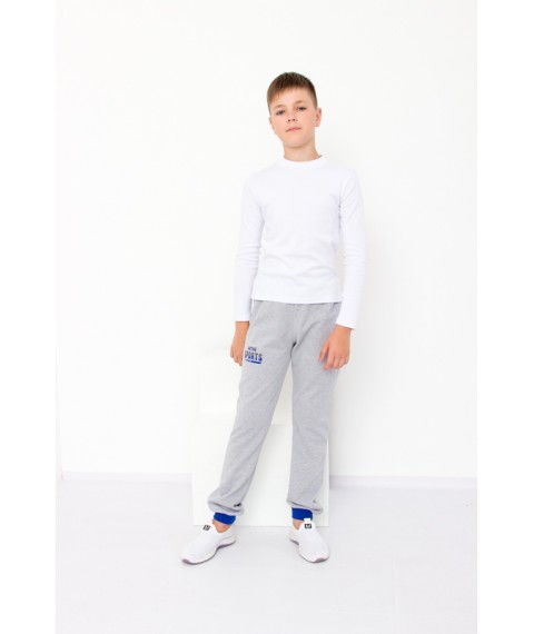 Pants for boys Wear Your Own 128 Gray (6074-023-33-v59)