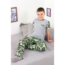 Pajamas for boys (teens) Wear Your Own 140 Green (6076-002-1-v20)