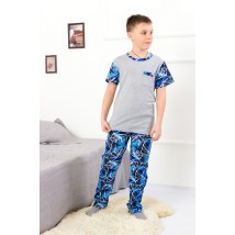 Pajamas for boys (teens) Wear Your Own 146 Blue (6076-002-1-v14)