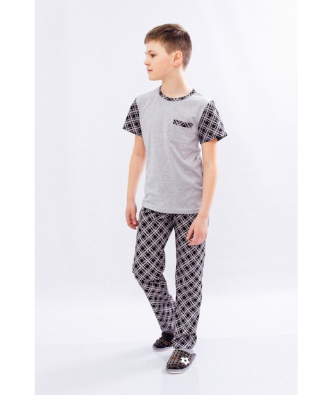 Pajamas for boys (teens) Wear Your Own 104 Gray (6076-002-1-v28)