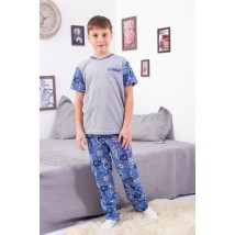 Pajamas for boys (teens) Wear Your Own 164 Blue (6076-002-1-v3)