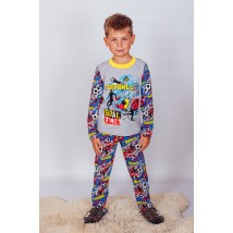 Boys' pajamas Bring Your Own 98 Gray (6076-002-33-4-v11)
