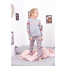 Pajamas for girls Wear Your Own 128 Gray (6076-002-33-5-v3)