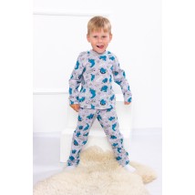 Boys' pajamas Bring Your Own 92 Gray (6076-002-4-v69)