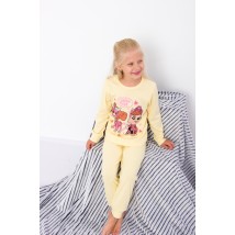 Pajamas for girls Wear Your Own 98 Yellow (6076-008-33-5-v3)