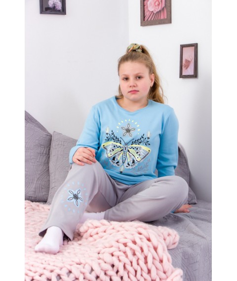 Pajamas for girls (teens) Wear Your Own 170 Blue (6076-015-33-2-v14)