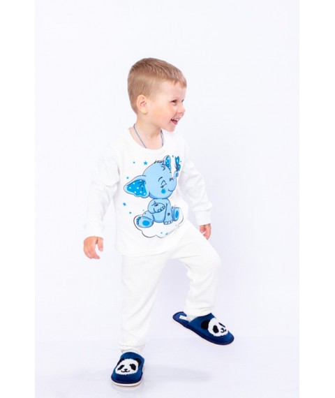 Boys' pajamas Wear Your Own 122 White (6076-016-33-4-v4)