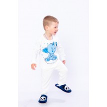 Boys' pajamas Wear Your Own 128 White (6076-016-33-4-v0)