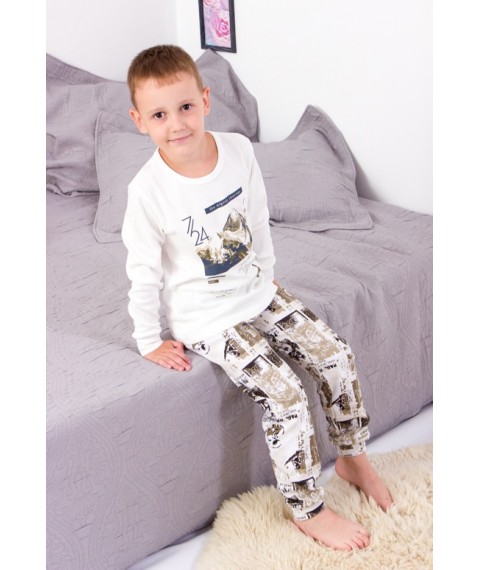 Boys' pajamas Wear Your Own 116 White (6076-016-33-6-v0)