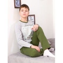 Pajamas for boys (teens) Wear Your Own 152 Green (6076-023-33-1-v13)
