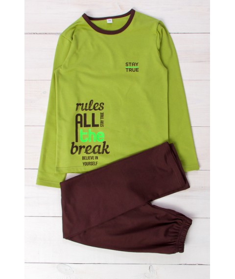Піжама для хлопчика (підліткова) Носи Своє 152 Зелений (6076-023-33-1-v14)