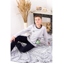 Pajamas for boys (teens) Wear Your Own 152 Gray (6076-023-33-1-v21)