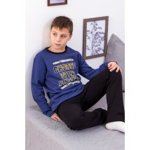 Pajamas for boys (teens) Wear Your Own 152 Blue (6076-023-33-1-v18)