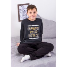 Pajamas for boys (teens) Wear Your Own 164 Gray (6076-023-33-1-v4)