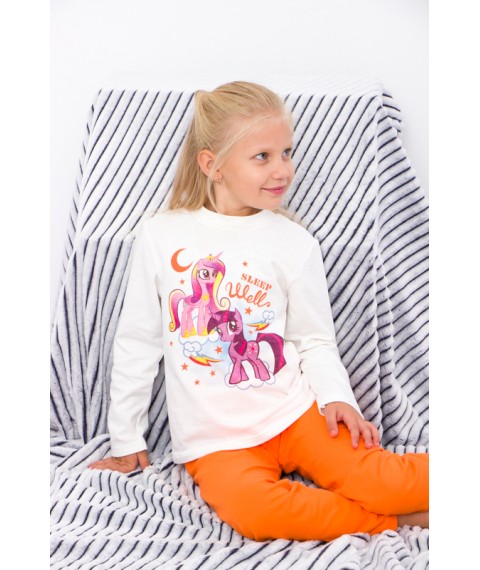 Pajamas for girls Wear Your Own 98 Orange (6076-023-33-5-v31)