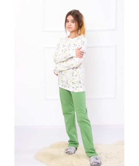 Піжама для дівчинки (підліткова) Носи Своє 146 Зелений (6076-024-2-v24)