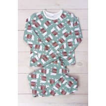 Pajamas for girls (warm) Wear Your Own 110 Green (6076-024-5-v46)