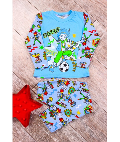 Boys' pajamas Bring Your Own 92 Blue (6076-024-33-4-v47)