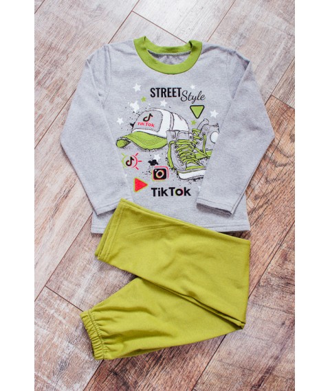 Boys' pajamas Wear Your Own 110 Green (6076-024-33-4-v29)