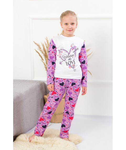 Pajamas for girls Wear Your Own 122 Purple (6076-024-33-5-v11)
