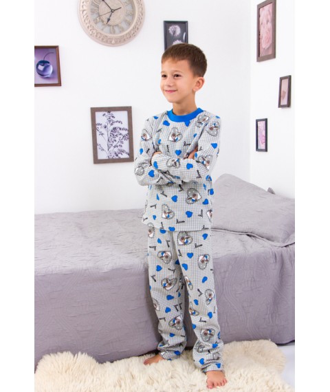 Піжама для хлопчика (тепла) Носи Своє 134 Сірий (6076-024-4-v1)