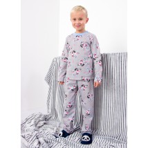 Boys' pajamas (warm) Wear Your Own 122 Gray (6076-024-4-v22)