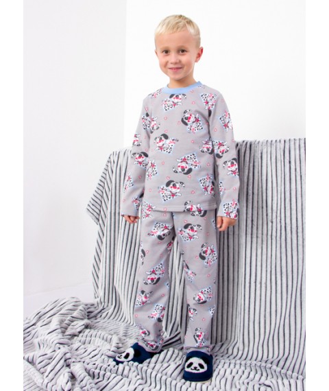 Boys' pajamas (warm) Wear Your Own 122 Gray (6076-024-4-v22)