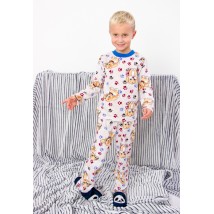 Boys' pajamas (warm) Wear Your Own 104 Beige (6076-024-4-v49)