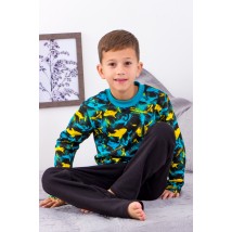 Boys' pajamas (warm) Wear Your Own 134 Black (6076-024-4-1-v18)