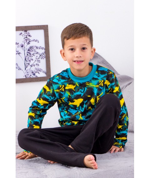 Boys' pajamas (warm) Wear Your Own 128 Black (6076-024-4-1-v20)