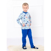 Boys' pajamas (warm) Wear Your Own 92 Blue (6076-024-4-1-v1)