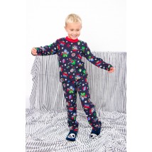 Boys' pajamas (warm) Wear Your Own 116 Blue (6076-024-4-v31)