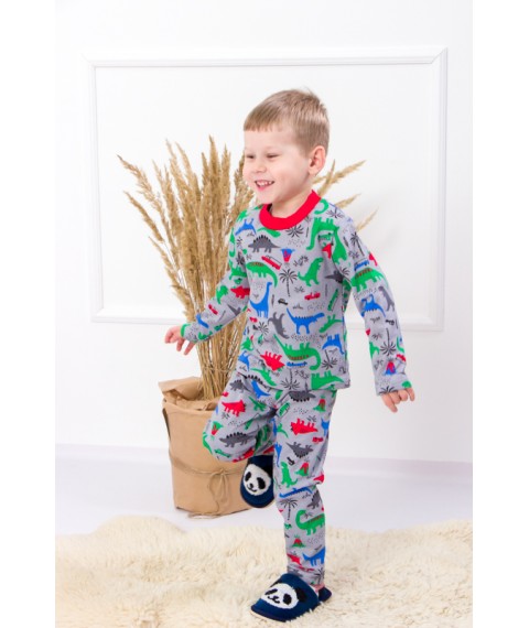 Boys' pajamas (warm) Wear Your Own 122 Gray (6076-024-4-v17)
