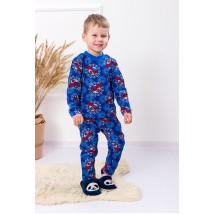 Boys' pajamas (warm) Wear Your Own 122 Blue (6076-024-4-v18)