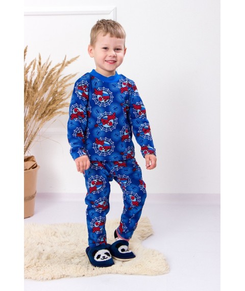 Boys' pajamas (warm) Wear Your Own 134 Blue (6076-024-4-v0)
