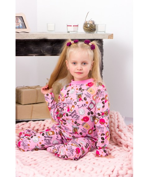 Pajamas for girls (warm) Wear Your Own 134 Pink (6076-024-5-v1)