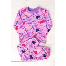Pajamas for girls (warm) Wear Your Own 86 Purple (6076-024-5-v79)