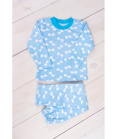 Pajamas for girls (warm) Wear Your Own 92 Blue (6076-024-5-v65)