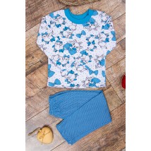 Pajamas for girls (warm) Wear Your Own 122 Blue (6076-024-5-v12)