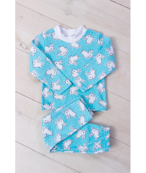 Pajamas for girls (warm) Wear Your Own 86 Blue (6076-024-5-v85)