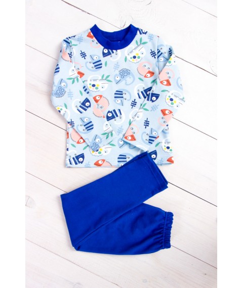 Boys' pajamas (warm) Wear Your Own 98 Blue (6076-024-4-1-v3)