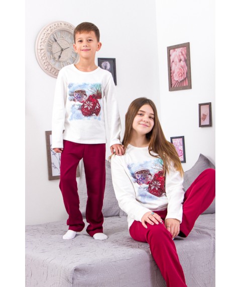 Children's pajamas "Family look" Wear Your Own 116 Red (6076-7-v3)