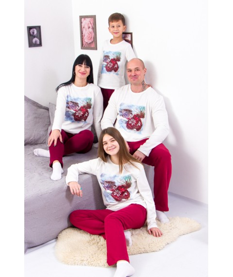 Children's pajamas "Family look" Wear Your Own 116 Red (6076-7-v3)