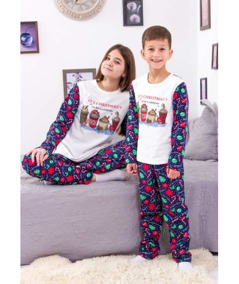 Children's pajamas "Family look" Wear Your Own 134 Violet (6076-8-v6)