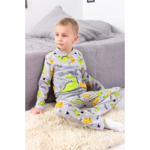 Boys' pajamas with 2 buttons Wear Your Own 104 Gray (6077-002-33-4-v24)