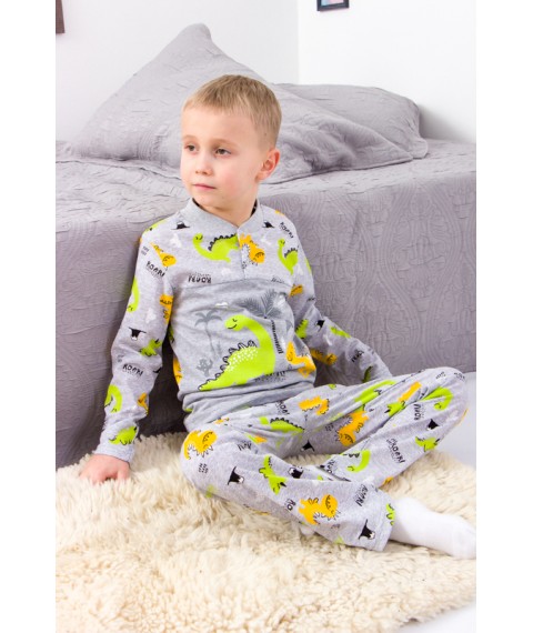 Boys' pajamas with 2 buttons Wear Your Own 104 Gray (6077-002-33-4-v24)