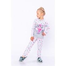 Pajamas for girls with 2 buttons Wear Your Own 134 White (6077-002-33-5-v0)