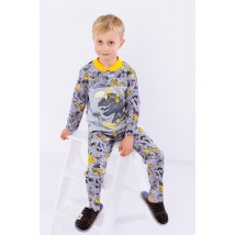 Boys' pajamas with 2 buttons Wear Your Own 98 Gray (6077-002-33-4-v27)